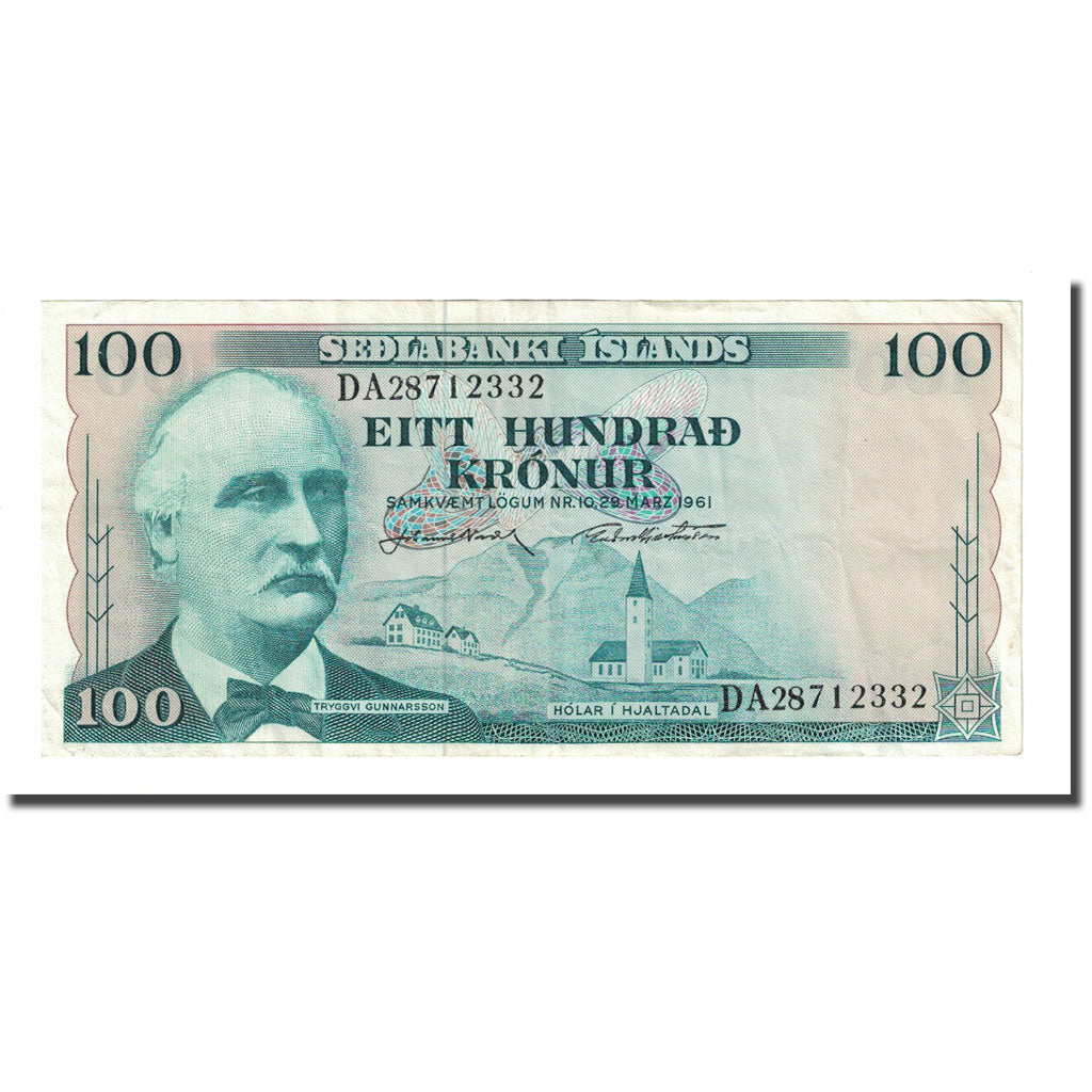 Banknote, Iceland, 100 Kronur, 1961-03-29, KM:44a, EF(40-45)