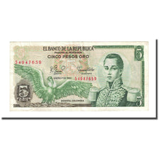 Banknote, Colombia, 5 Pesos Oro, 1980-01-01, KM:406f, EF(40-45)