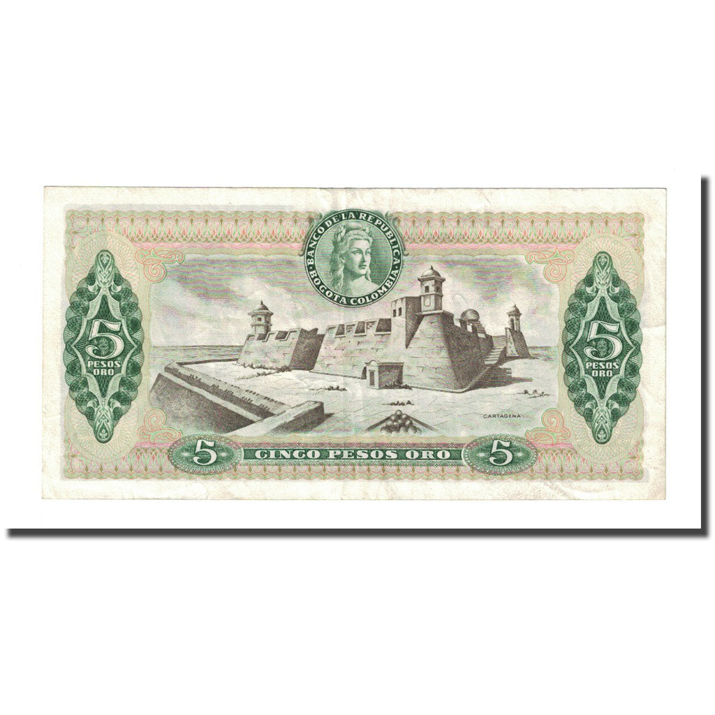 Banknote, Colombia, 5 Pesos Oro, 1980-01-01, KM:406f, EF(40-45)