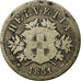 Coin, Switzerland, 20 Rappen, 1851, Strasbourg, VF(20-25), Billon, KM:7