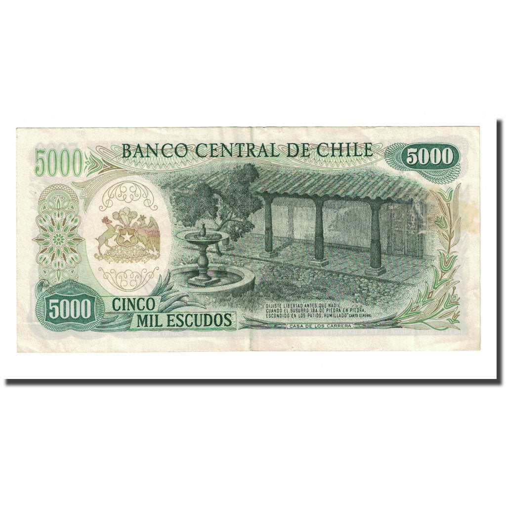 Geldschein, Chile, 5000 Escudos, KM:147b, VZ