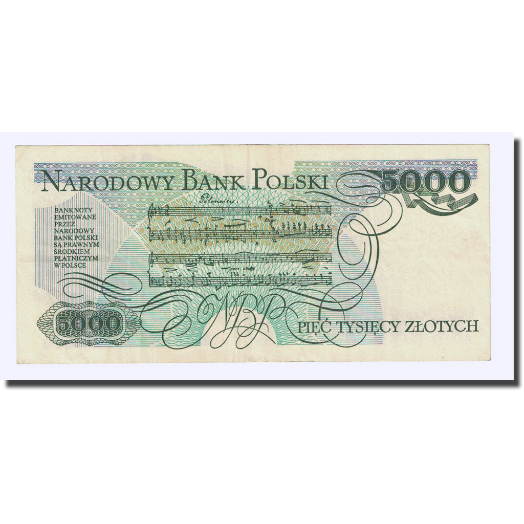 Banknote, Poland, 5000 Zlotych, 1988-12-01, KM:150c, UNC(65-70)