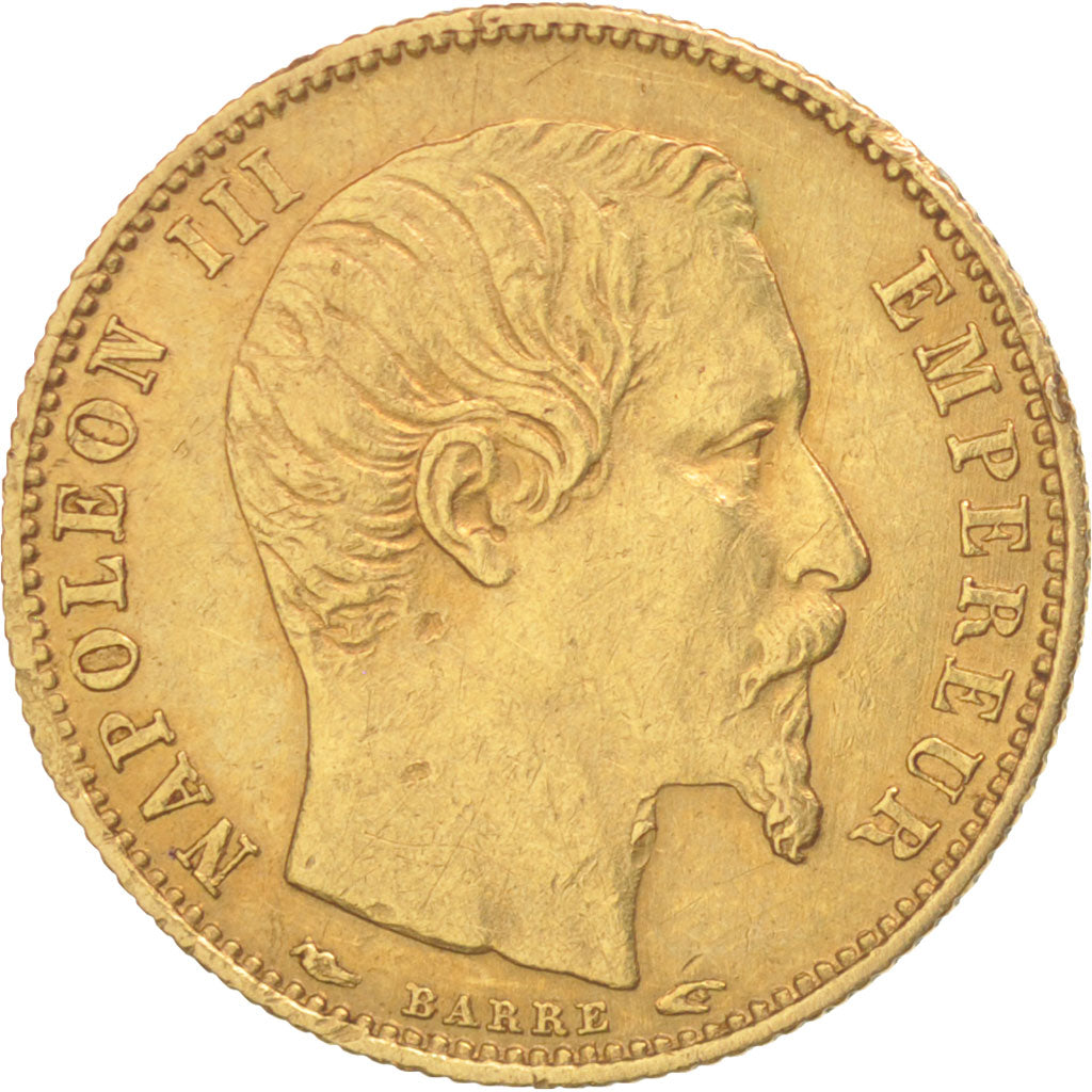 France, Napoleon III, 5 Francs, 1854, Paris, TTB, Or, KM:783, Gadoury 1000