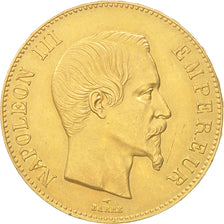 France, Napoleon III, 100 Francs, 1858,Paris,EF(40-45),Gold,KM 786.1,Gadoury1135