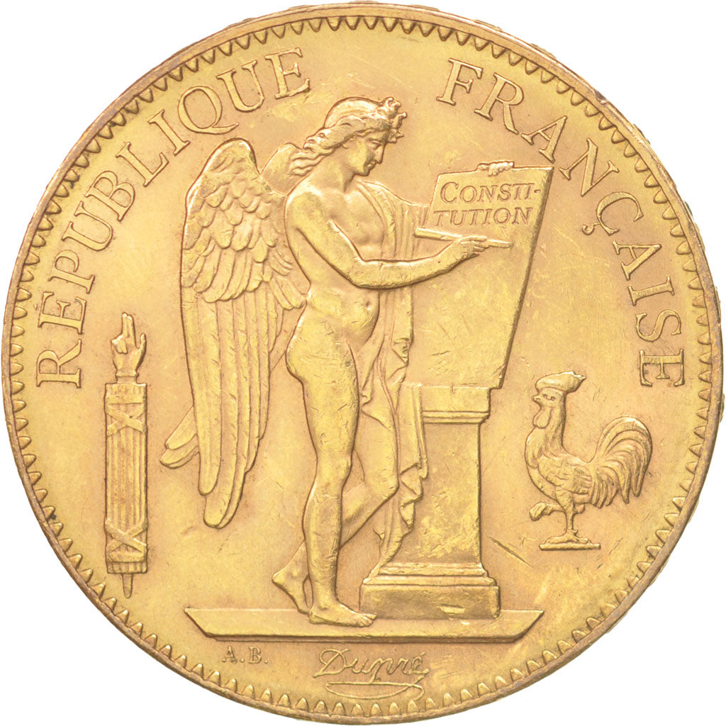 France, Génie, 100 Francs, 1906, Paris, AU(55-58), Gold, KM:832, Gadoury:1137