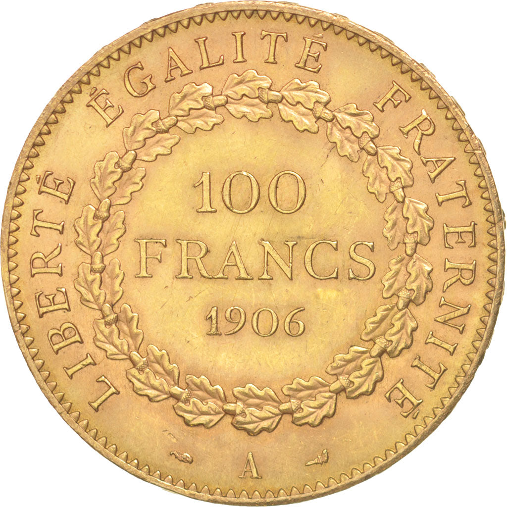 France, Génie, 100 Francs, 1906, Paris, AU(55-58), Gold, KM:832, Gadoury:1137