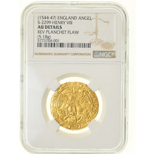 Moneda, Gran Bretaña, Henry VIII, Gold Angel, London, NGC, AU Details, EBC