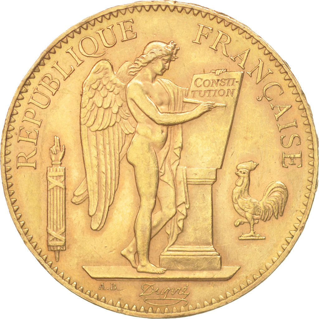 France, Génie, 100 Francs, 1906, Paris, AU(50-53), Gold, KM:832, Gadoury:1137