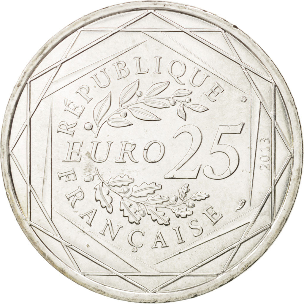 France, 25 Euro Respect, 2013, MS(63), Silver, Gadoury:EU650