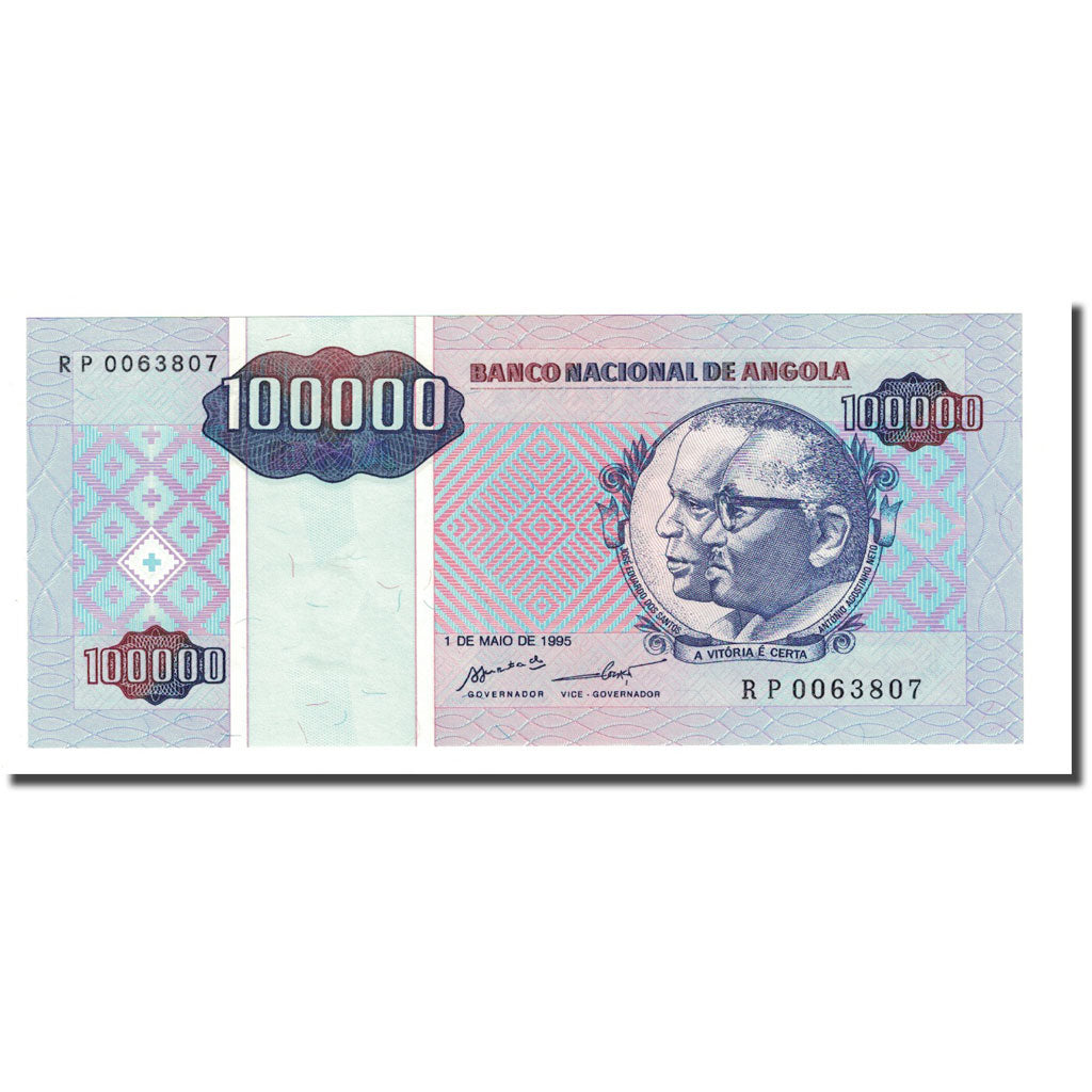Billete, 100,000 Kwanzas Reajustados, Angola, 1995-05-01, KM:139, UNC