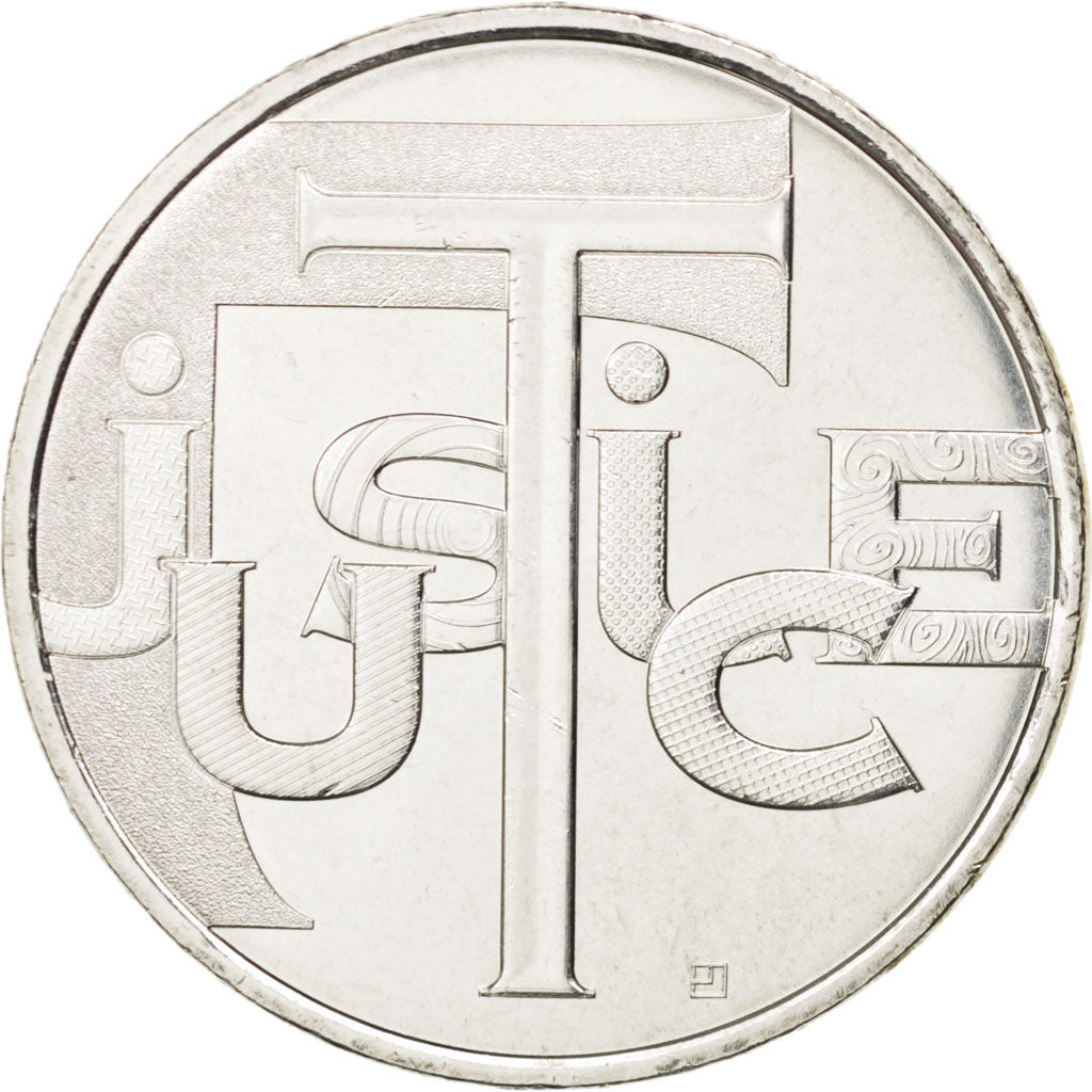 France, 25 Euro Justice, 2013, MS(63), Silver, Gadoury:EM648