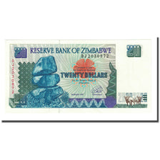 Banknot, Zimbabwe, 20 Dollars, 1997, KM:7a, UNC(65-70)