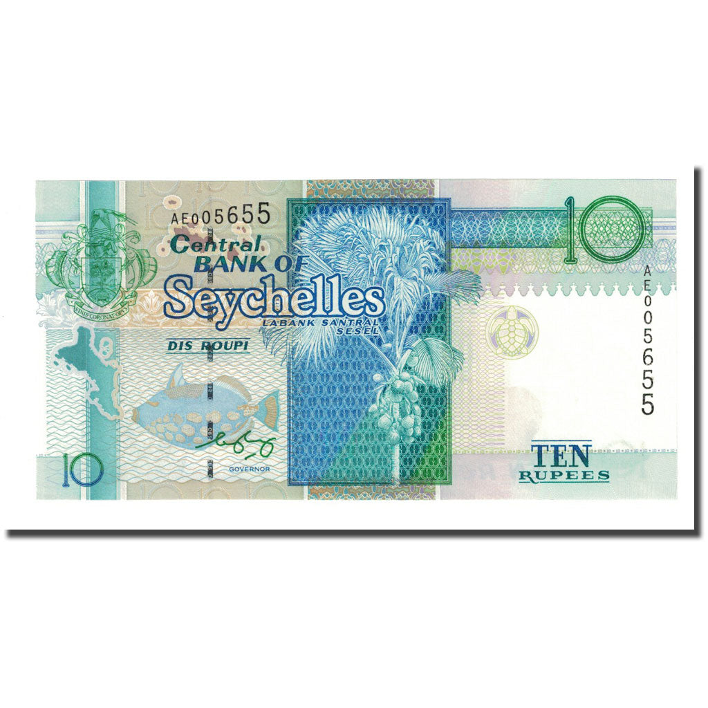 Banknote, Seychelles, 10 Rupees, Undated (2010), KM:36a, UNC(65-70)
