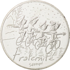 France, 10 Euro Sempé Fraternité Winter, 2014, MS(63), Silver, Gadoury:EU719