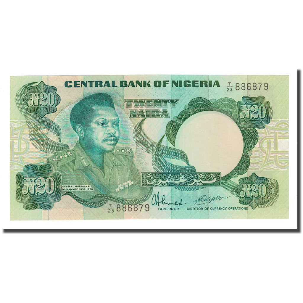 Banknote, Nigeria, 20 Naira, UNDATED (1984), KM:26d, UNC(65-70)