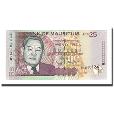 Nota, Maurícia, 25 Rupees, 2006, KM:49c, UNC(65-70)