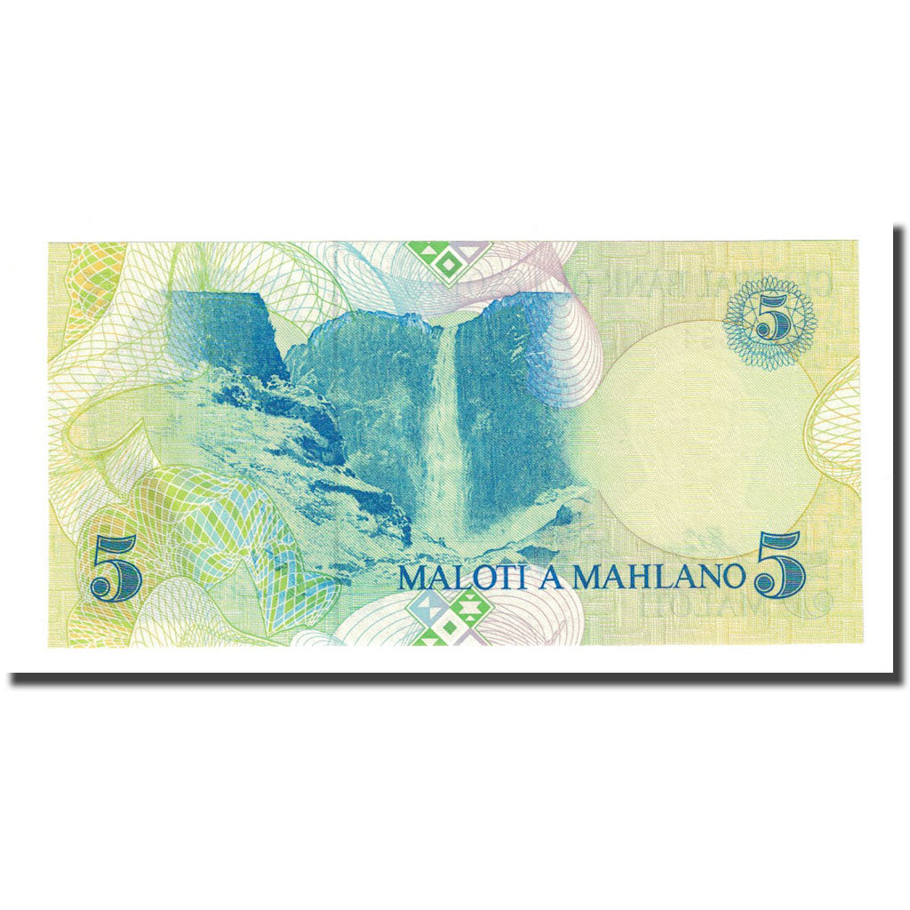 Banknot, Lesotho, 5 Maloti, 1989, KM:10a, UNC(65-70)