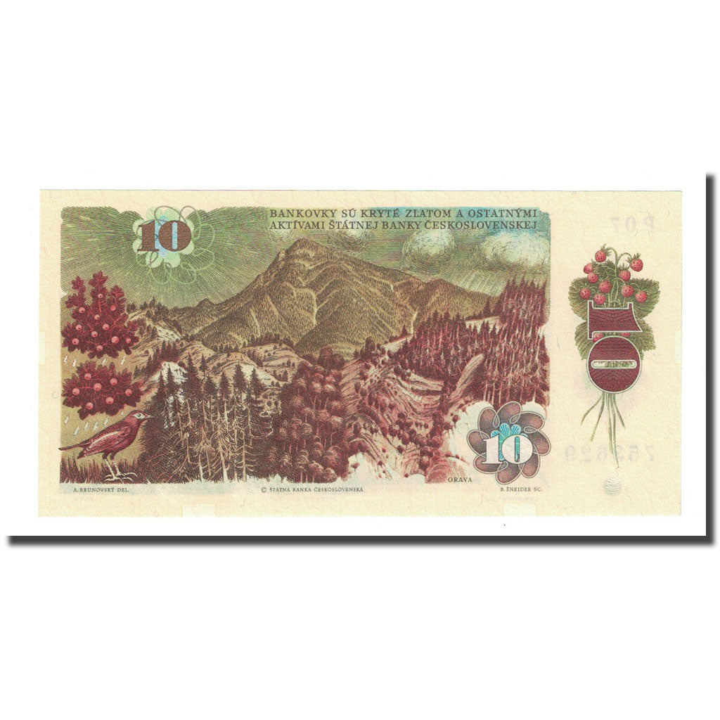 Banknote, Czechoslovakia, 10 Korun, 1986, KM:94, UNC(65-70)