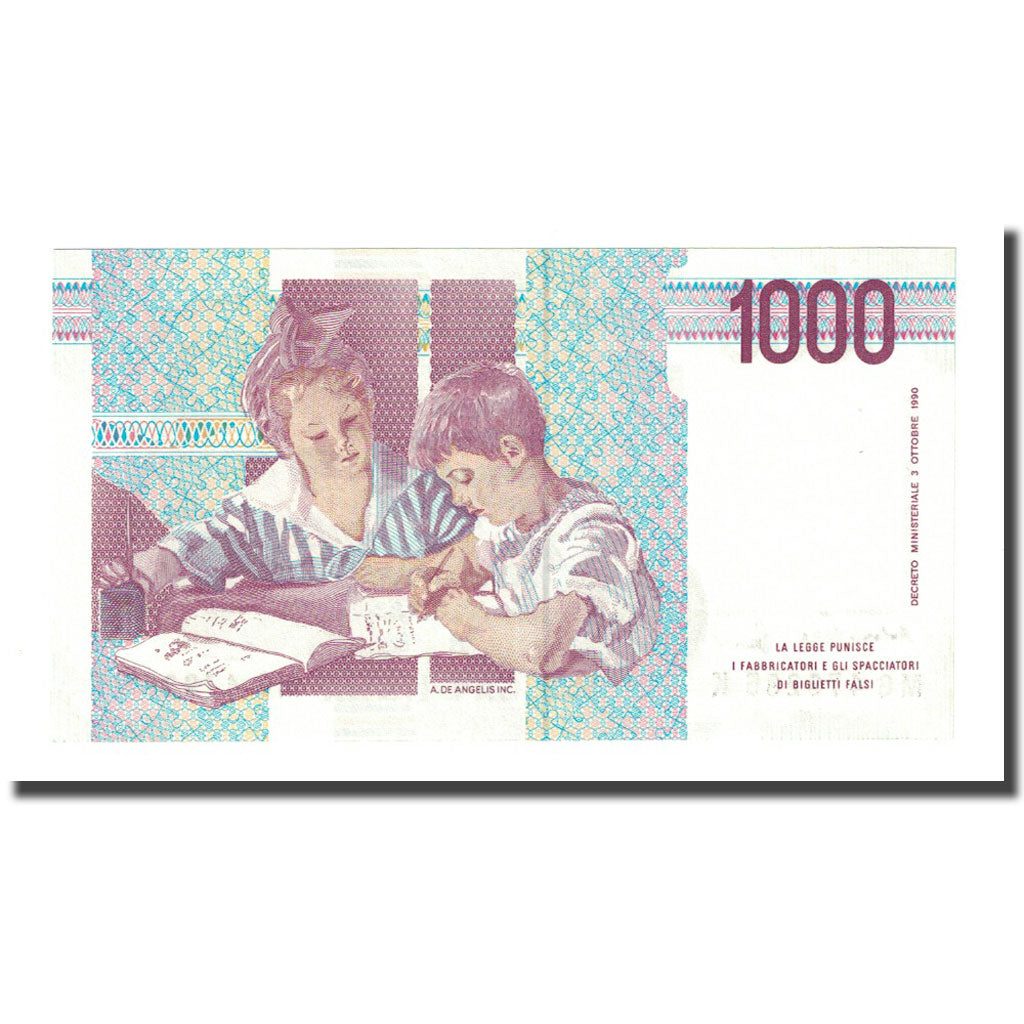 Banknote, Italy, 1000 Lire, 1990-10-03, KM:114c, UNC(65-70)