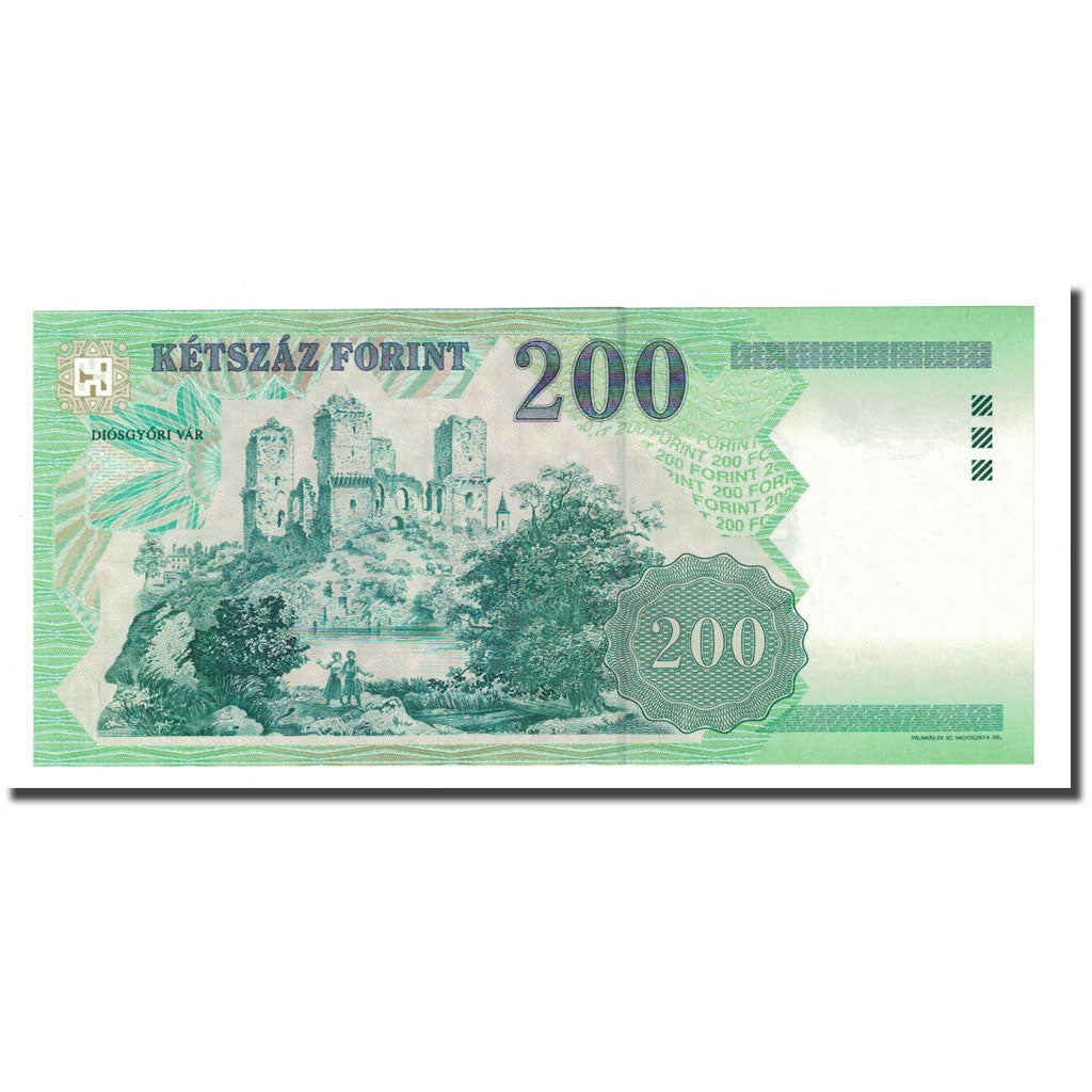 Nota, Hungria, 200 Forint, 1998, KM:178a, UNC(65-70)