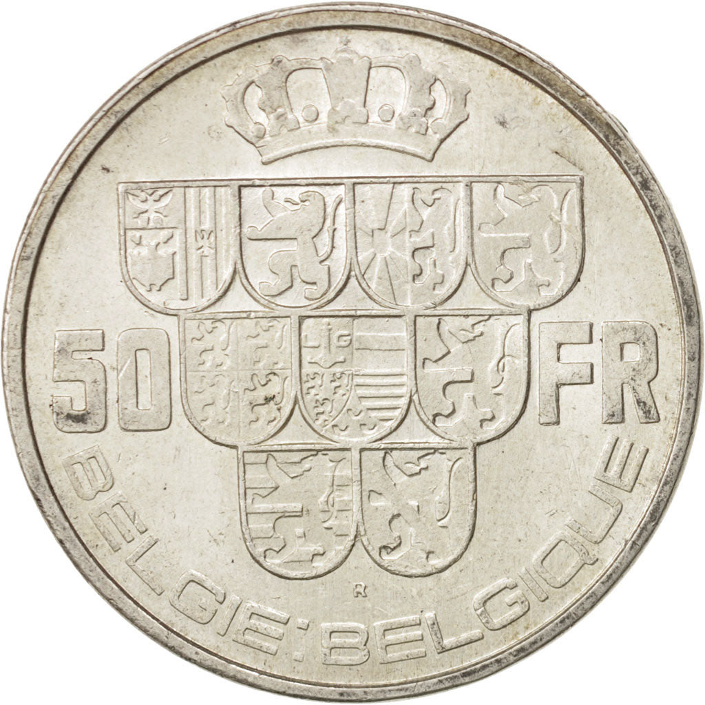 Belgium, 50 Francs, 50 Frank, 1940, EF(40-45), Silver, KM:122.1