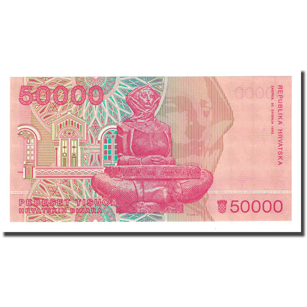 Banknote, Croatia, 50,000 Dinara, 1993-05-30, KM:26a, UNC(65-70)