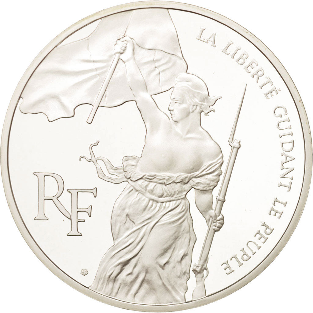 France, Liberté guidant le peuple, 100 Francs, 1993, MS(65-70), Silver,KM:1018.2