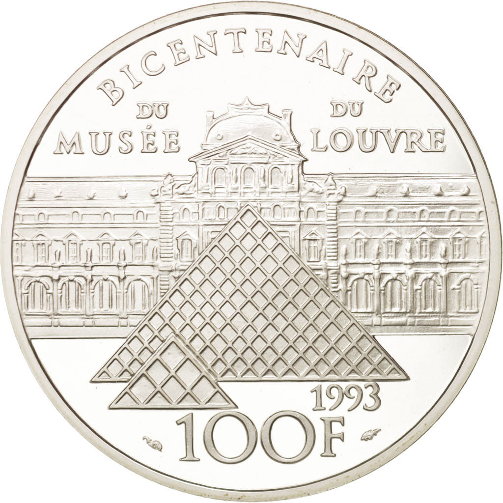 France, Liberté guidant le peuple, 100 Francs, 1993, MS(65-70), Silver,KM:1018.2
