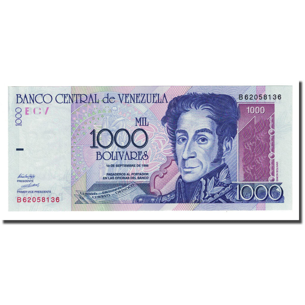 Banknote, Venezuela, 1000 Bolivares, 1998-09-10, KM:79, UNC(65-70)