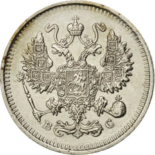 Russia, Nicholas II, 10 Kopeks, 1914, Saint-Petersburg, AU(55-58),Silver KM20a.2