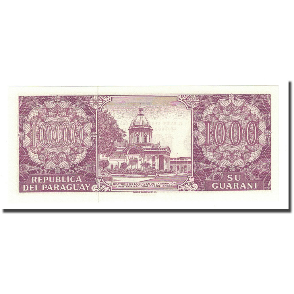 Banknote, Paraguay, 1000 Guaranies, 1998, KM:214a, UNC(65-70)
