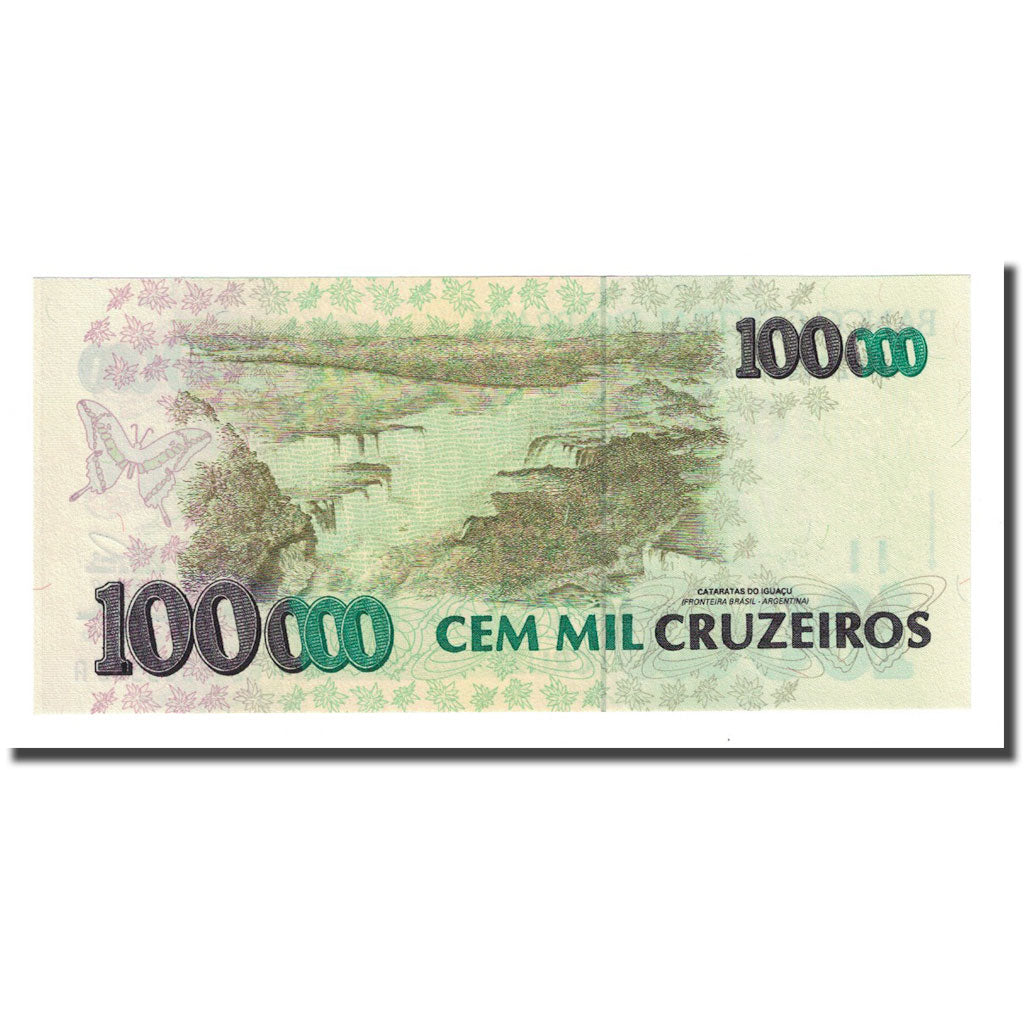 Banknote, Brazil, 100,000 Cruzeiros, Undated (1993), KM:235c, UNC(65-70)