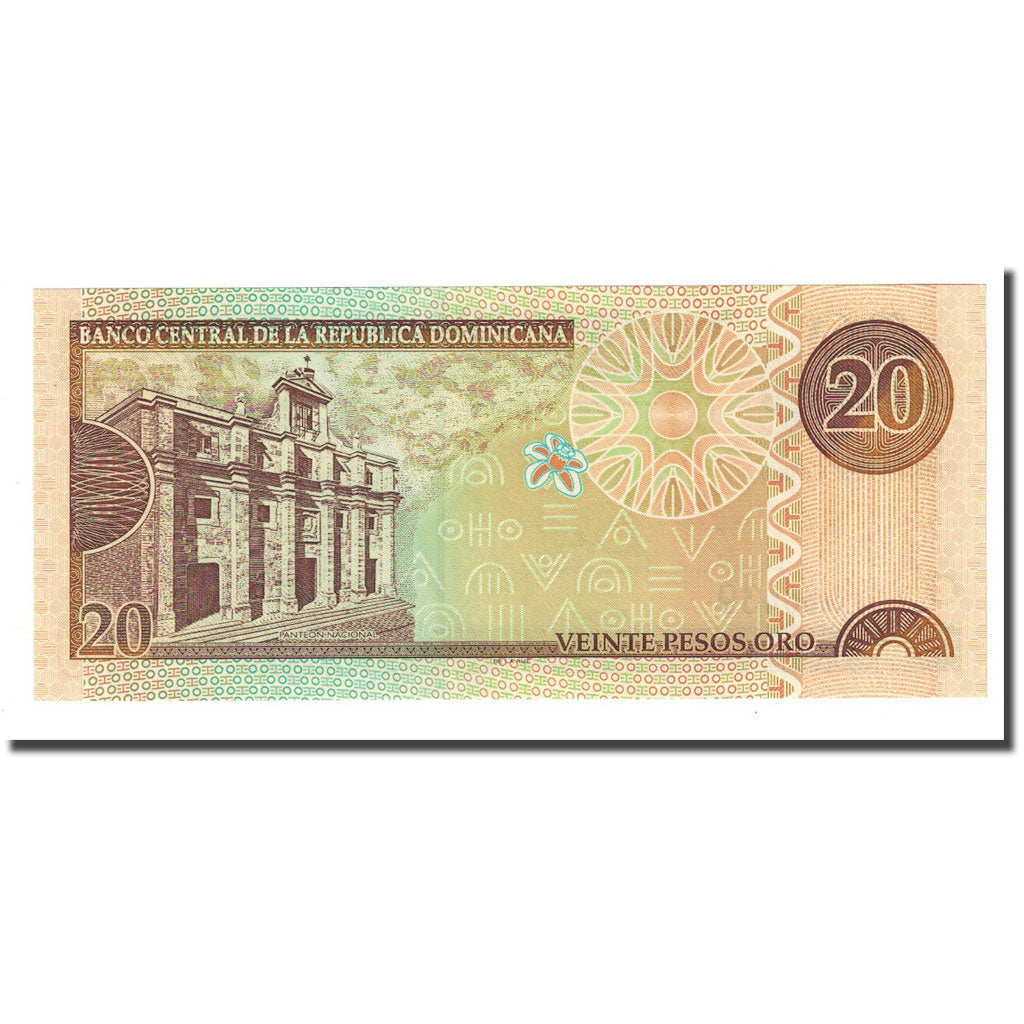 Banknote, Dominican Republic, 20 Pesos Oro, 2002, KM:169b, UNC(65-70)