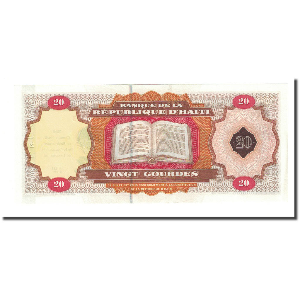 Banknote, Haiti, 20 Gourdes, 2001, KM:271, UNC(65-70)
