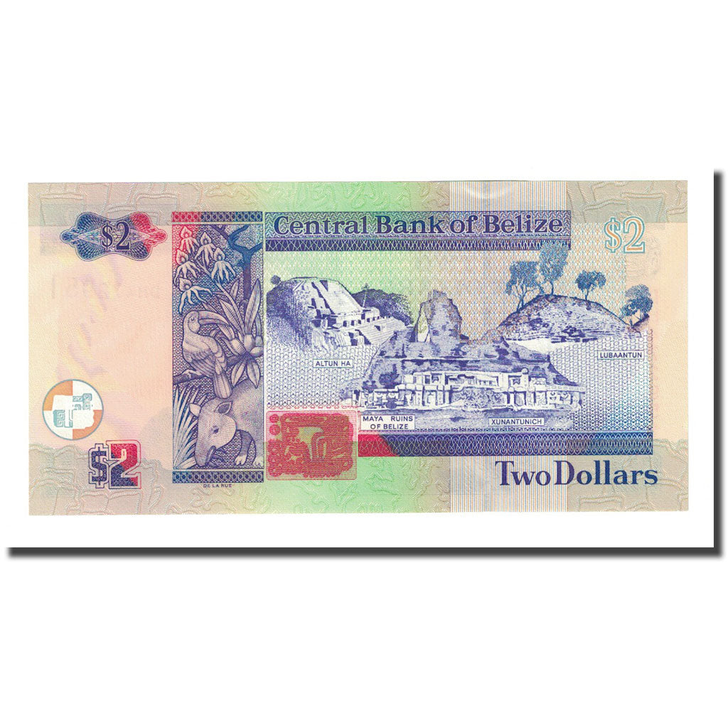 Banknote, Belize, 2 Dollars, 2007-07-01, KM:66c, UNC(65-70)