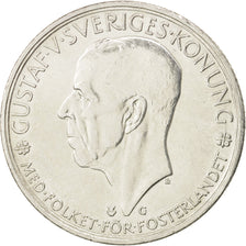 Sweden, Gustaf V, 5 Kronor, 1935, AU(50-53), Silver, KM:806