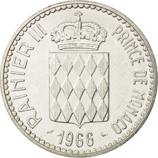 Coin, Monaco, Rainier III, 10 Francs, 1966, AU(55-58), Silver, KM:146