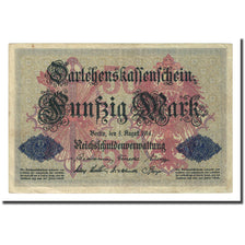 Geldschein, Deutschland, 50 Mark, 1914-08-05, KM:49b, SS