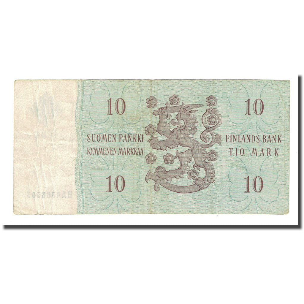 Banknote, Finland, 10 Markkaa, 1963, KM:112a, VF(20-25)