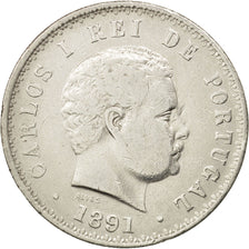 Portugal, Carlos I, 500 Reis, 1891, VF(30-35), Silver, KM:535
