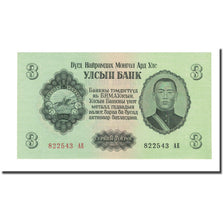 Banknot, Mongolia, 3 Tugrik, 1955, KM:29, UNC(65-70)