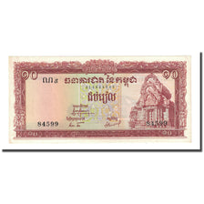 Banknote, Cambodia, 10 Riels, Undated (1962-75), KM:11b, UNC(65-70)