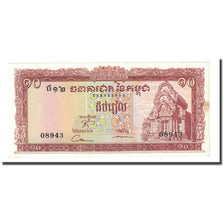 Banknote, Cambodia, 10 Riels, Undated (1962-75), KM:11b, UNC(65-70)