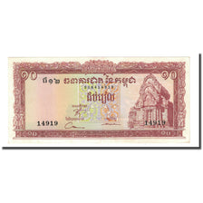 Banknote, Cambodia, 10 Riels, Undated (1962-75), KM:11b, UNC(65-70)