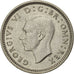 Great Britain, George VI, 3 Pence, 1940, AU(50-53), Silver, KM:848