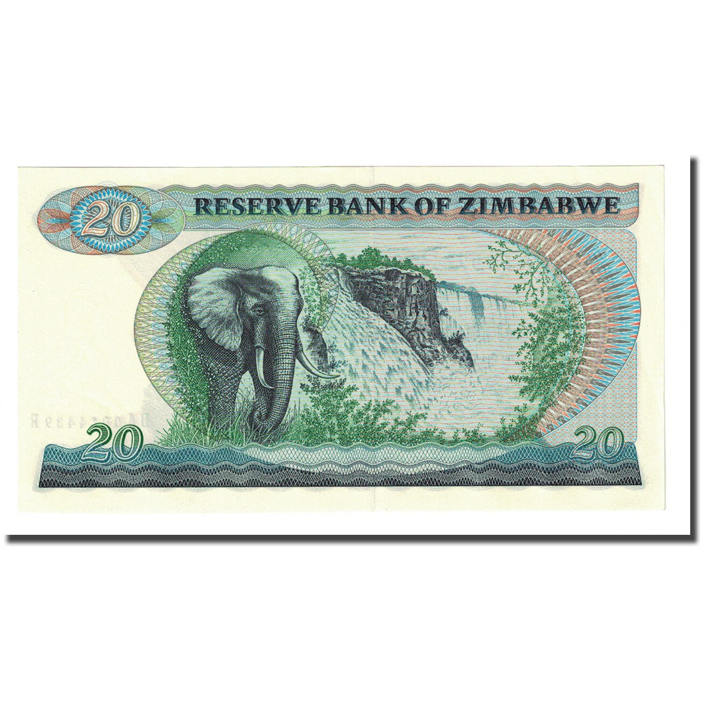 Geldschein, Simbabwe, 20 Dollars, 1983, KM:4c, UNZ