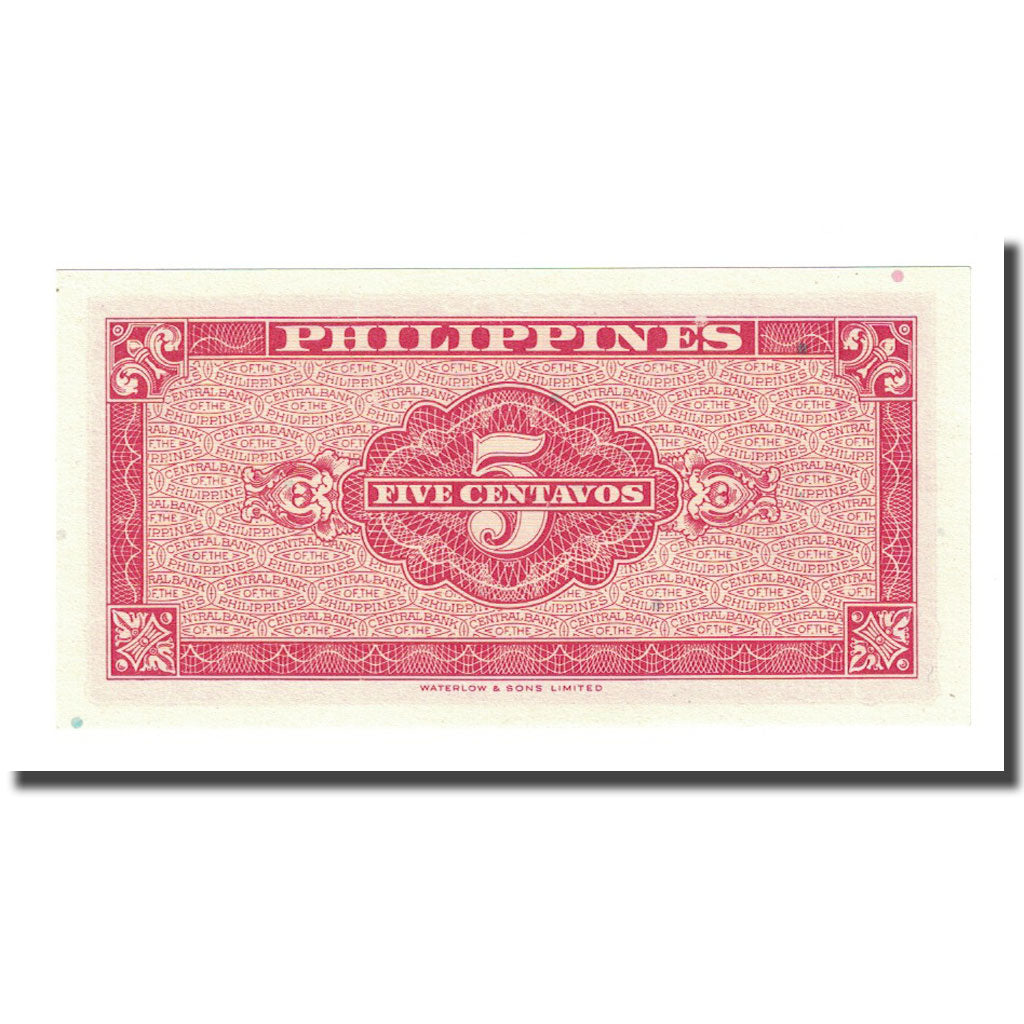 Billet, Philippines, 5 Centavos, KM:126a, NEUF