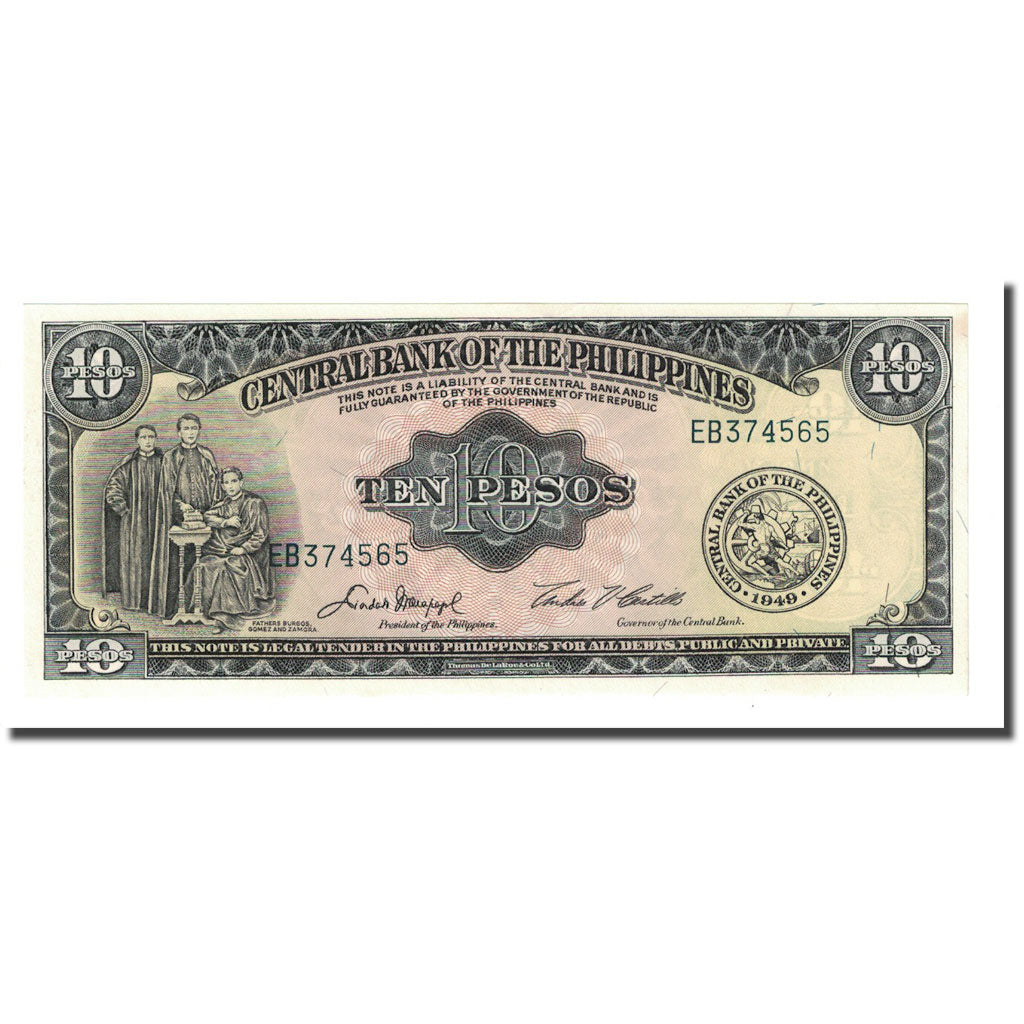 Banknote, Philippines, 10 Pesos, KM:136e, UNC(65-70)
