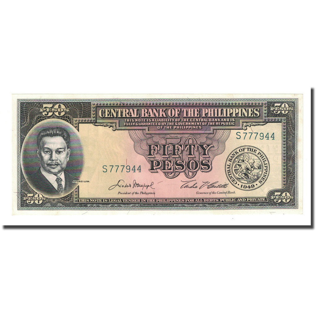 Banknote, Philippines, 50 Pesos, KM:138d, UNC(65-70)