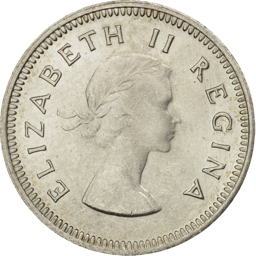 South Africa, Elizabeth II, 3 Pence, 1960, MS(60-62), Silver, KM:47